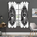 Illuminati Symbol Print Grommet Curtain Panels