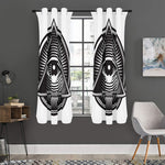 Illuminati Symbol Print Curtain