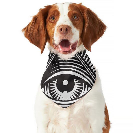 Illuminati Symbol Print Dog Bandana