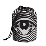 Illuminati Symbol Print Drawstring Makeup Bag