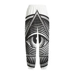 Illuminati Symbol Print Fleece Lined Knit Pants
