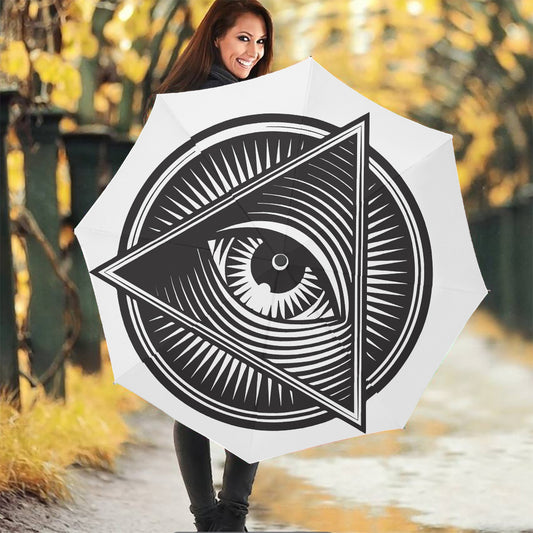 Illuminati Symbol Print Foldable Umbrella