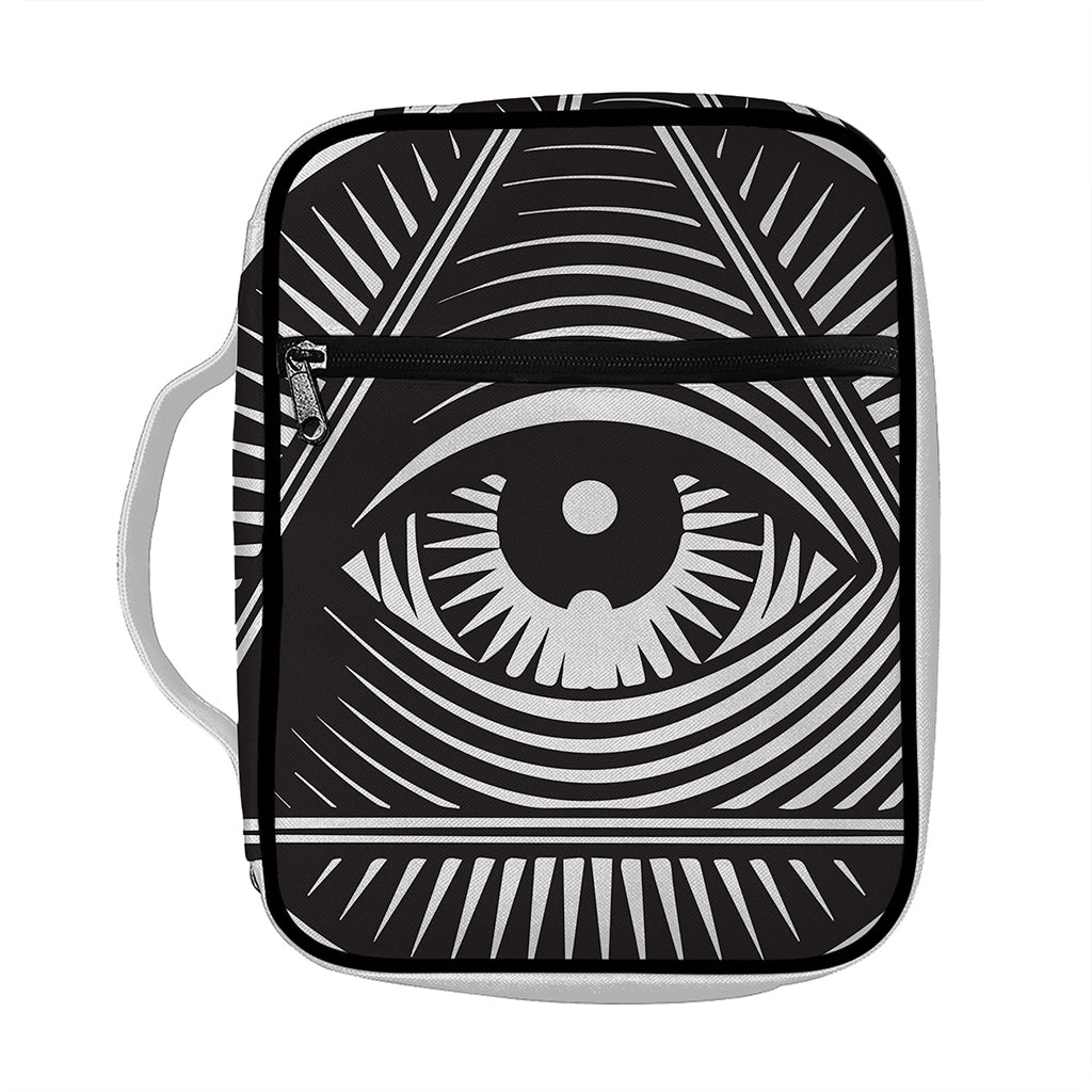Illuminati Symbol Print Front Pocket Bible Bag