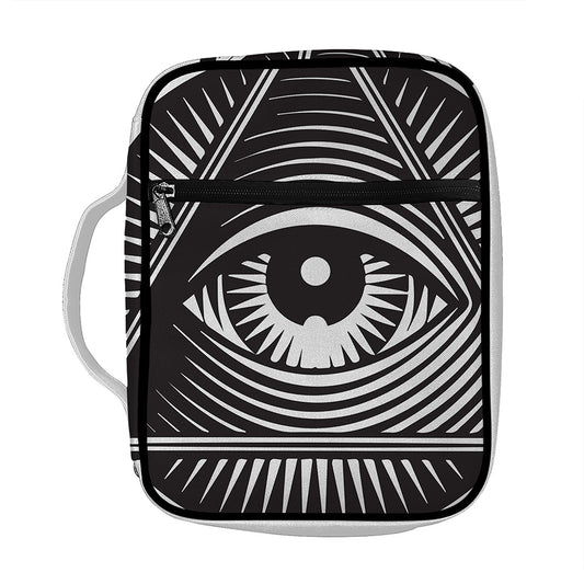 Illuminati Symbol Print Front Pocket Bible Bag