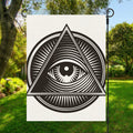 Illuminati Symbol Print Garden Flag