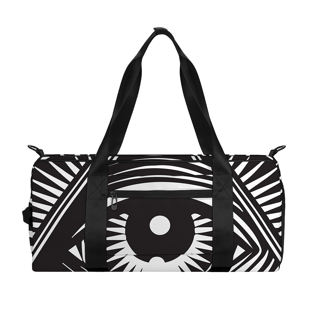 Illuminati Symbol Print Gym Bag