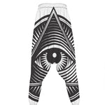 Illuminati Symbol Print Hammer Pants