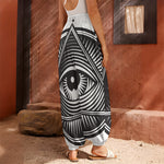 Illuminati Symbol Print Harem Pants