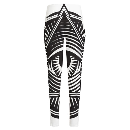 Illuminati Symbol Print High-Waisted Pocket Leggings