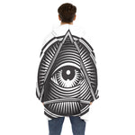 Illuminati Symbol Print Hoodie Blanket