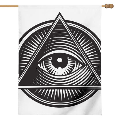 Illuminati Symbol Print House Flag