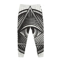 Illuminati Symbol Print Jogger Pants