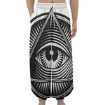 Illuminati Symbol Print Lantern Pants
