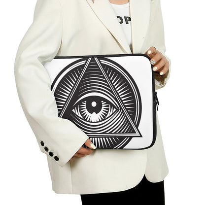 Illuminati Symbol Print Laptop Sleeve