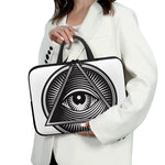 Illuminati Symbol Print Laptop Sleeve With Handle