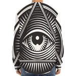 Illuminati Symbol Print Long Sleeve Baseball Jersey