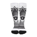 Illuminati Symbol Print Long Socks