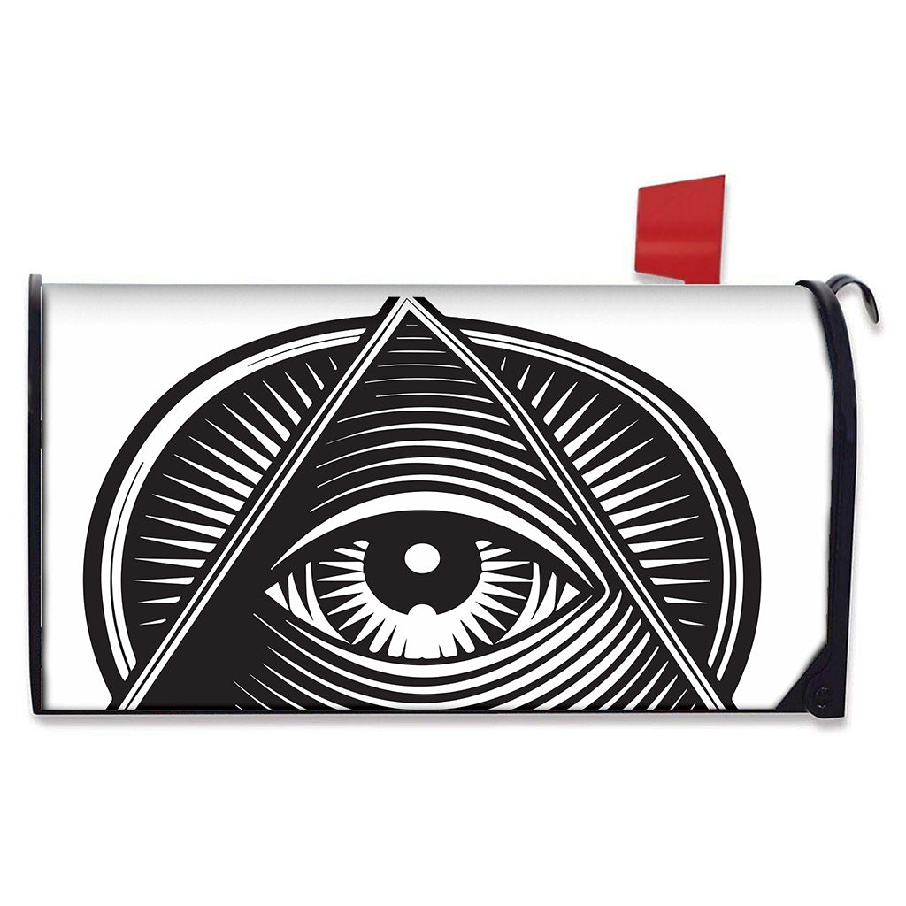 Illuminati Symbol Print Mailbox Cover