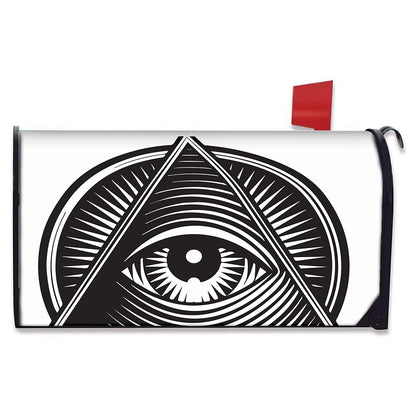 Illuminati Symbol Print Mailbox Cover