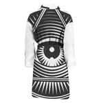 Illuminati Symbol Print Men's Bathrobe