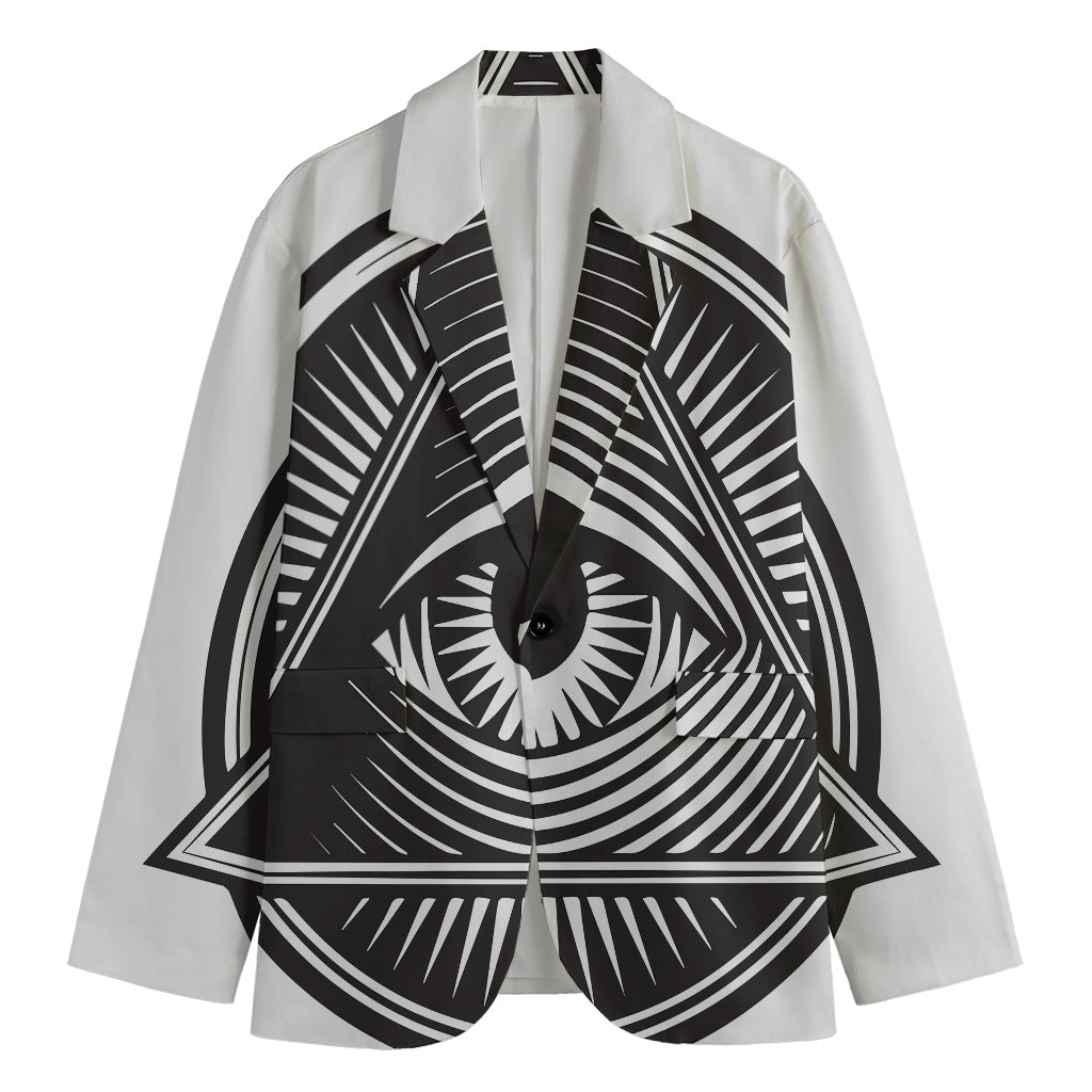 Illuminati Symbol Print Men's Blazer