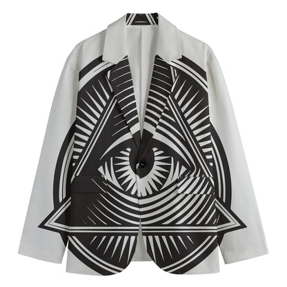 Illuminati Symbol Print Men's Blazer