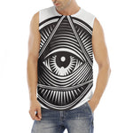 Illuminati Symbol Print Men's Fitness Tank Top