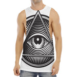 Illuminati Symbol Print Men's Muscle Tank Top