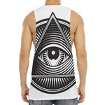 Illuminati Symbol Print Men's Muscle Tank Top