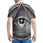 Illuminati Symbol Print Men's Polo Shirt