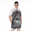 Illuminati Symbol Print Men's Romper