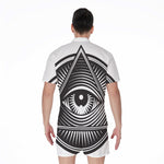 Illuminati Symbol Print Men's Rompers