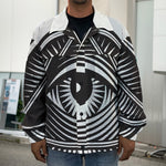 Illuminati Symbol Print Men's Shirt Jacket