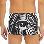 Illuminati Symbol Print Men's Short Boxer Briefs