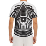 Illuminati Symbol Print Men's Short Sleeve Rash Guard