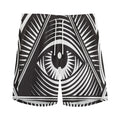 Illuminati Symbol Print Men's Athletic Shorts