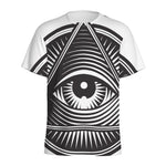 Illuminati Symbol Print Men's Sports T-Shirt