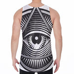 Illuminati Symbol Print Men's Velvet Tank Top