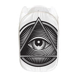 Illuminati Symbol Print Mesh Laundry Hamper