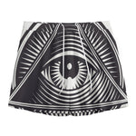 Illuminati Symbol Print Mesh Shorts