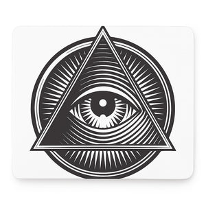 Illuminati Symbol Print Mouse Pad