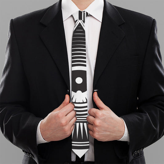 Illuminati Symbol Print Necktie