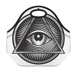 Illuminati Symbol Print Neoprene Lunch Bag