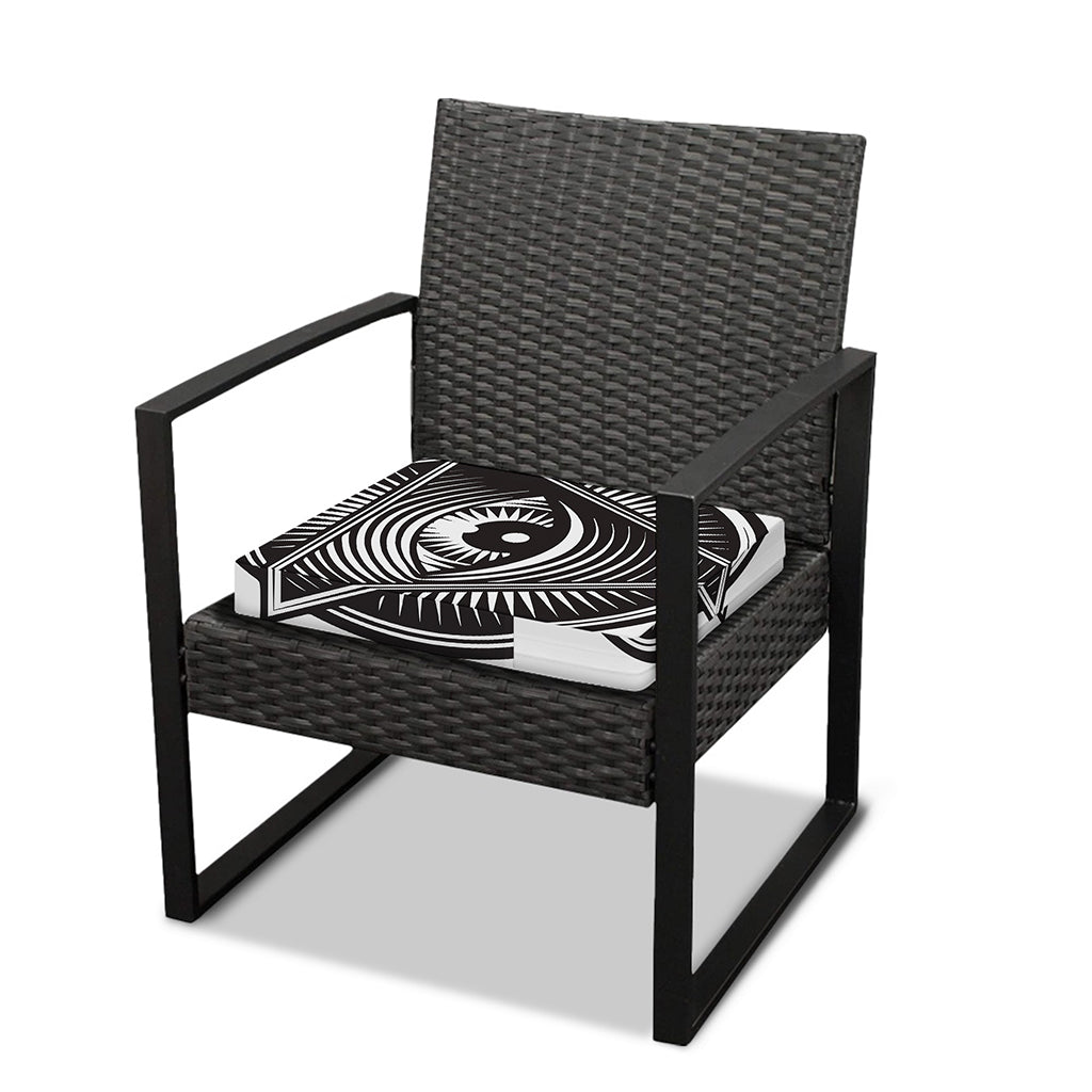 Illuminati Symbol Print Outdoor Seat Cushion Cover