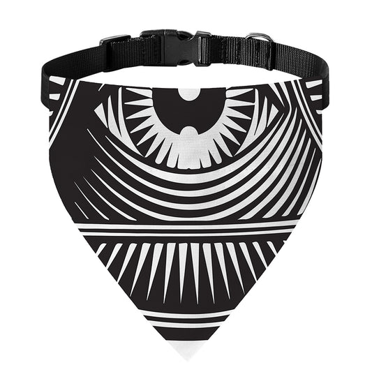 Illuminati Symbol Print Over The Collar Dog Bandana