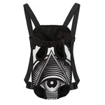 Illuminati Symbol Print Pet Carrier Backpack