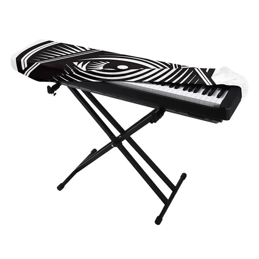 Illuminati Symbol Print Piano Keyboard Cover