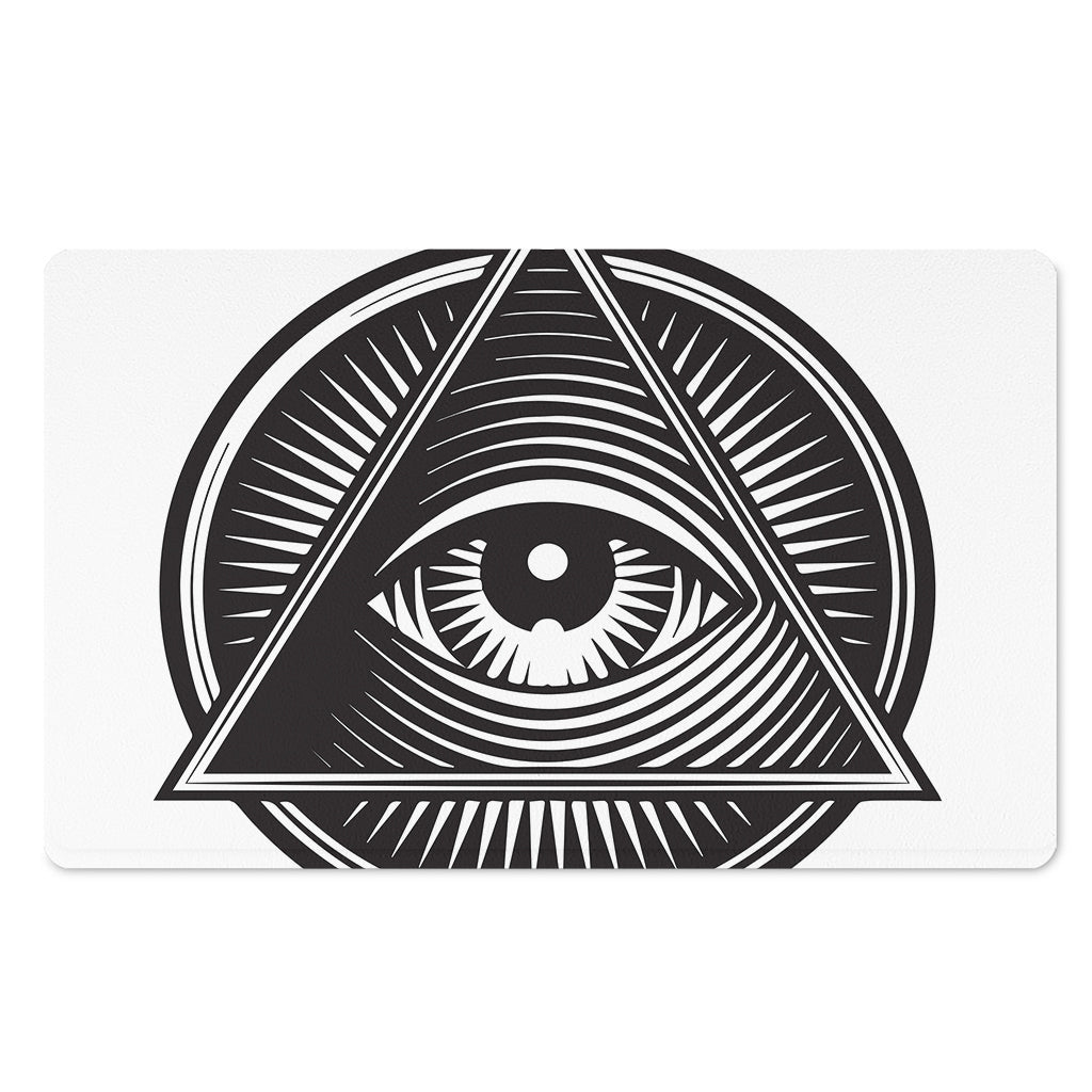 Illuminati Symbol Print Polyester Doormat