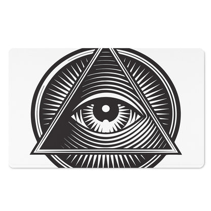 Illuminati Symbol Print Polyester Doormat