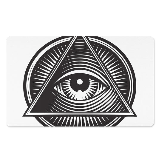 Illuminati Symbol Print Polyester Doormat